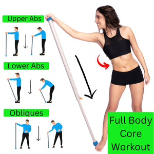 Ab Exerciser for full body core workouts, oblique crunches, upper ab workouts and lower ab workouts